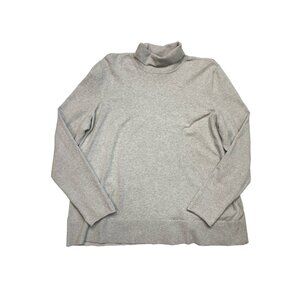 *Duluth Trading Co Sweater Womens Plus XXL Gray Turtleneck Long Sleeve Stretch